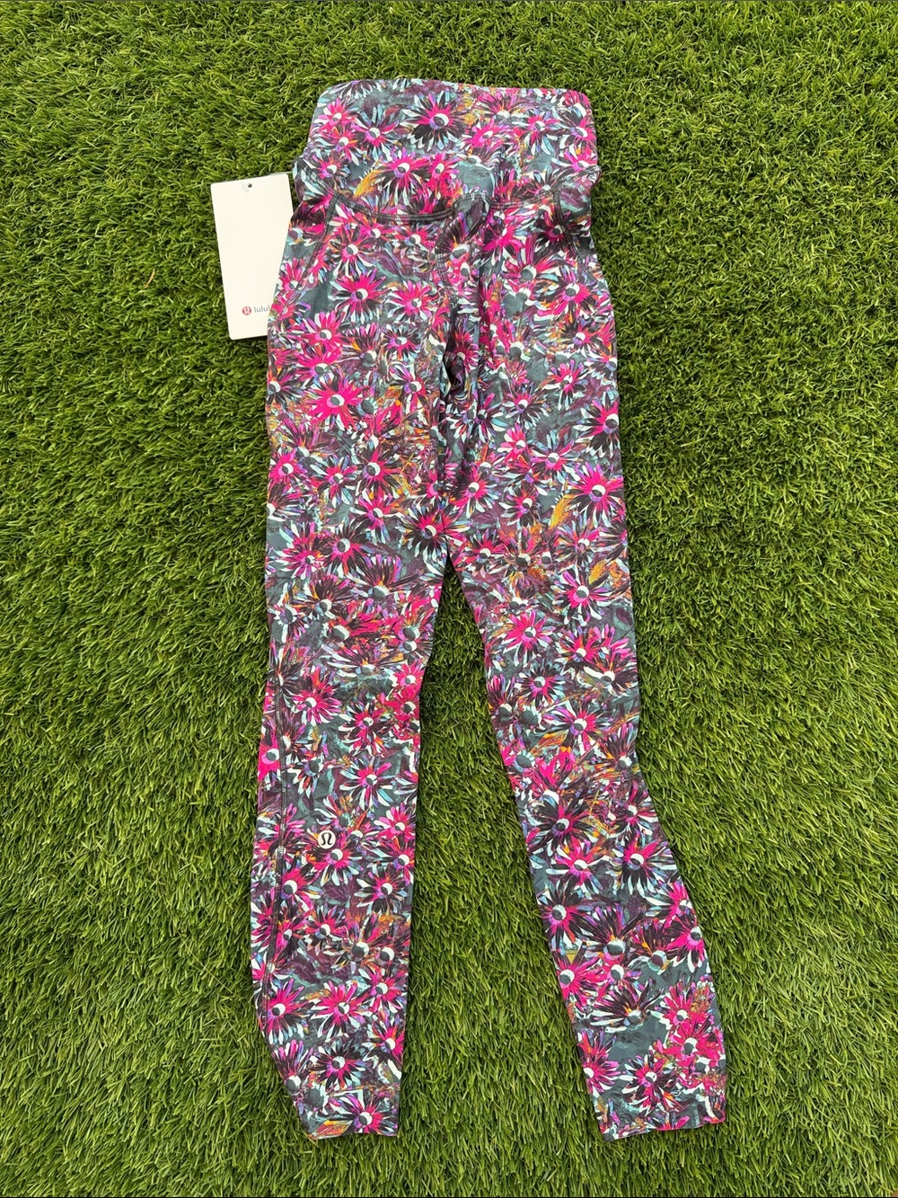 lululemon athletica Pink Floral Leggings